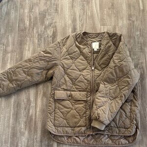 Joie Quilted Tan Puffer Jacket